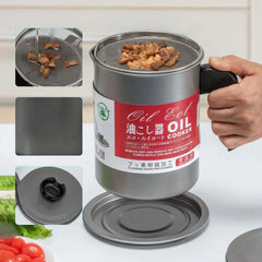 Stainless Steel Kitchen Oil Filter/Strainer Pot