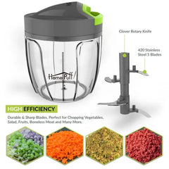 Manual Hand Pull Rope Grinder Kitchen Vegetable Chopper